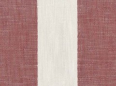 PERENNIALS INDOOR OUTDOOR UPHOLSTERY FABRIC VINTAGE STRIPE GERANIUM RED BTY