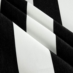 Sunbrella Cabana Classic Black White Stripe Outdoor Fabric By the yard