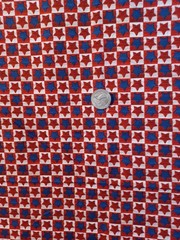 2 Yds Proud to be American by Fabri-Quilt, Red/Blue/Tan Stars, 44″ BTY for Quilt