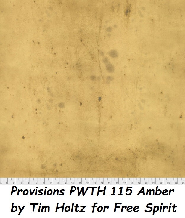 Provisions Tonal Cotton Quilt fabric BTY Tim Holtz / Free Spirit PWTH 115 Amber