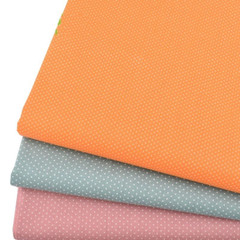 CraftsFabrics 7Pcs 100% Cotton Pre-Cut Multi-Color Dots Printed Design
