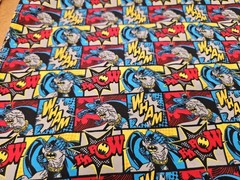 2/3 Yd Kapow Batman Cotton Flannel Fabric Camelot Cartoon Super Heros