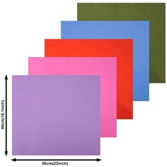 17 pcs 18″ x 22″（46 * 56cm）Cotton Fat Quarter Bundle Assorted Colo