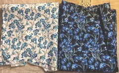 Liberty Of London Tana Lawn 13 oz Blue Lot Large Pieces 3+ Yards