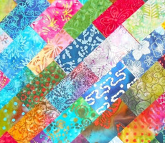 48 PCS BATIK ~ 5″X5″ PRE-CUT QUILT SQUARES CHARM PACK ~ FREE SHIPPING