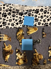 joann Fabrics, Super Snuggle, Cotton Fabric Bundle approx 12 yards. Dog, Bee.