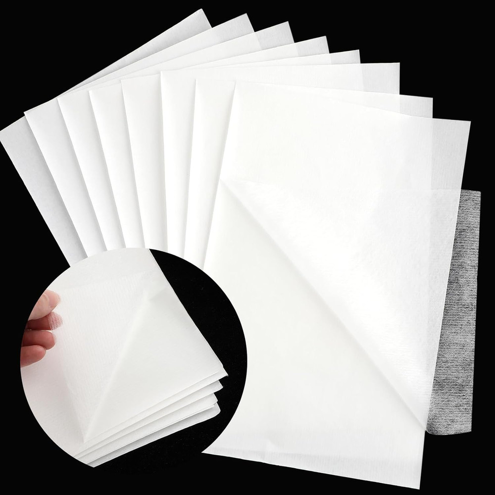 20 Sheets Light Weight Fusible Bonding Web Fabric Applique Fusible Webbing Wonde