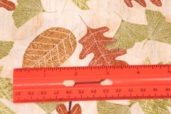 108″L x 44″ W David Textiles Simple Living Leaf Theme Maple Oak Gingko Trees