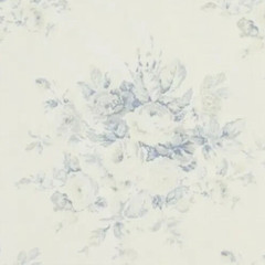 DESIGNERS GUILD/RALPH LAUREN CURTAIN FABRIC Wainscott Floral 6.4 METRES CAMBRAY
