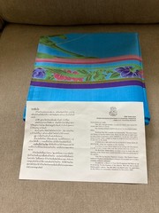 Light blue Thai Silk Scarf