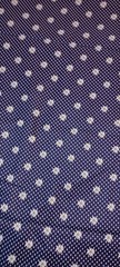 2 Yards 7″ Daisy Floral Dark Blue White 100% Cotton Quilting Fabric Single Piece