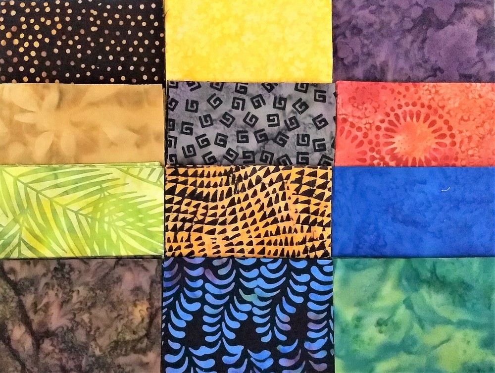 48 PCS BATIK ~ 5″X5″ PRE-CUT QUILT SQUARES CHARM PACK ~ FREE SHIPPING