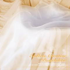 Organza Fabric by The Yard Lightweight Sheer Translucent Luminous Finish No Fray