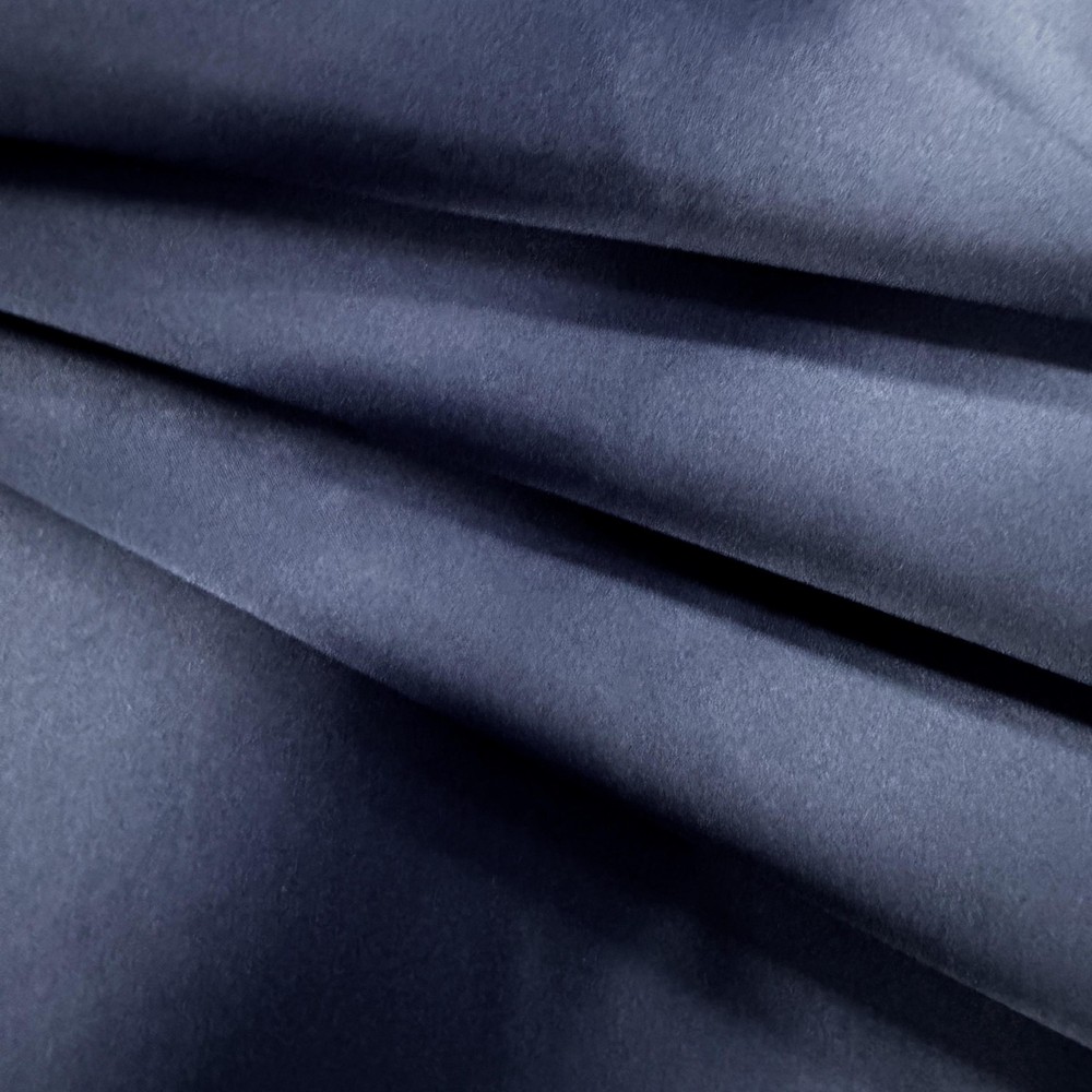 Audrey NAVY BLUE Polyester Dull Satin | Matte Satin Fabric for Gowns, Dresses,
