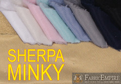 Minky Sherpa Faux Fur Fabric 60″ Wide Sold By the Yard in 9 Colors Available