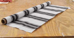 Canvas Fabric 46″ x 46″ Remnant Sunbrella “Black/Taupe Fancy” 4946 Outdoor
