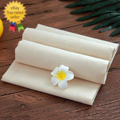 63In X 10.9 Yards 100% Cotton Muslin Fabric, Medium Weight Natural Unbleached Mu