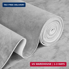 Hiksuky Suede Auto Headliner Fabric 96″ L × 58″ W with Foam Backing – Gray Inter