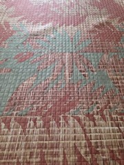 RARE VTG Home Signature Quilted 6 Yds Heavy Soft Fabric Upholstry Curtains USA