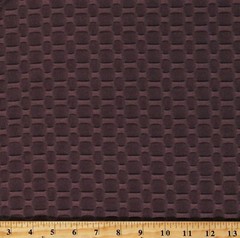 Honeycomb Texture Knit Solid Brown Poly/Spandex Blend Fabric by the Yard D452.37