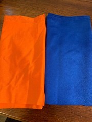 Lycra Spandex Fabric Scrap, 9″ x 36″, Lot of 2, mixed colors, Fat Eighth