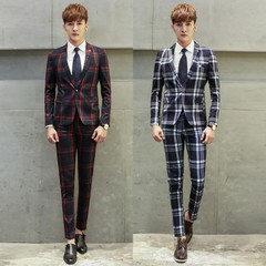 Red, Green, Blue, White, Plaid Yarn-Dyed Cotton Shirting