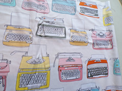 Windham Cotton Fabric 35530 by Julie Rothman “TYPE” 2 yds x 44″ Typewriters