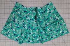 33″x44″ 100% Cotton Quilting FABRIC Navy Blue Green Teal White FLORAL Unbranded