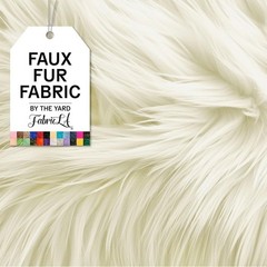 Versatile 36″ x 60″ Faux Fur Fabric – Off White Color for DIY Projects