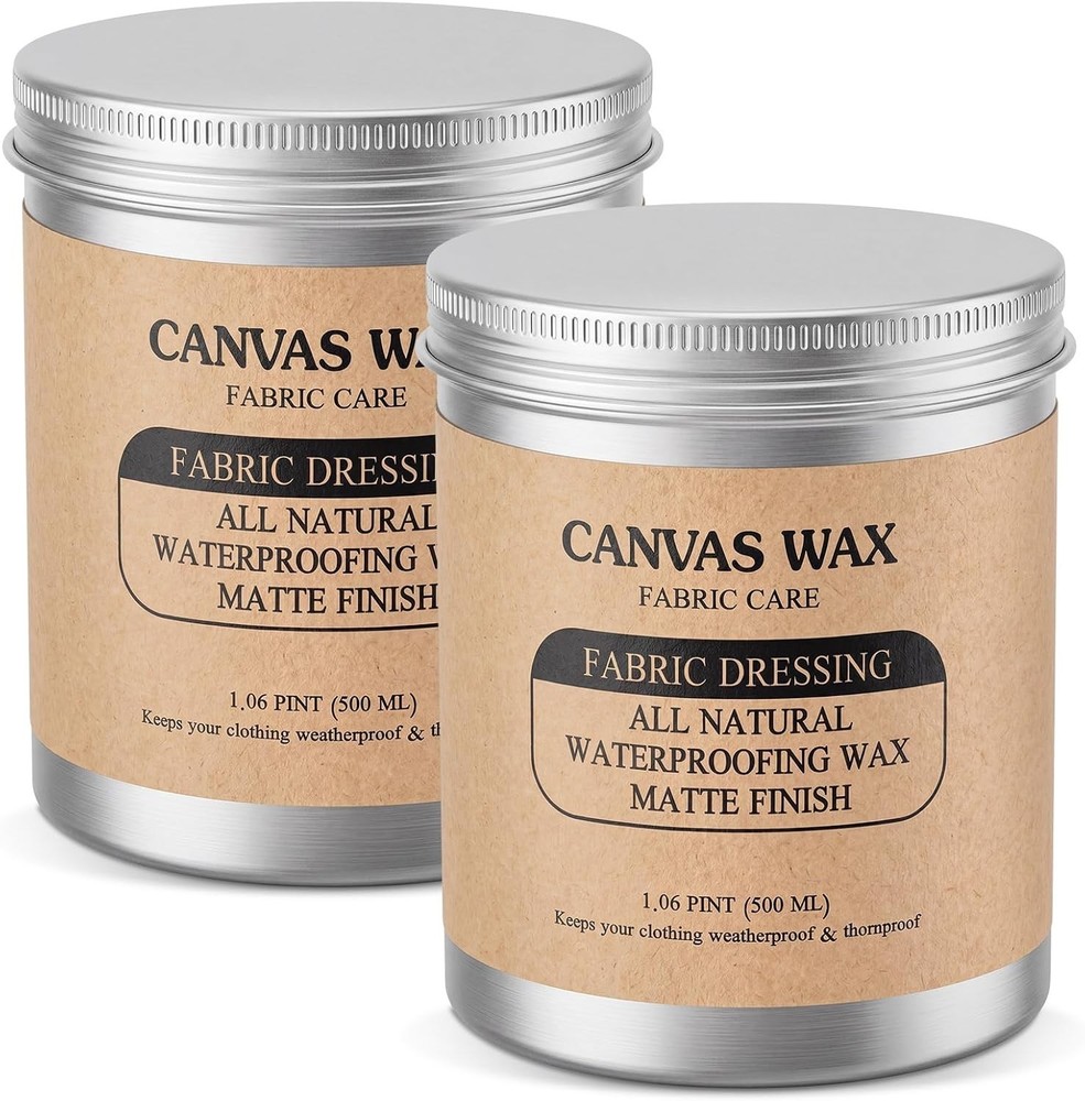2 Pack Canvas Wax Activated Fabric Dressing 34 oz Total All Natural Fabric