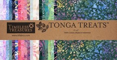 Timeless Treasures Tonga Treats – MAYFAIR – (42) 5″ Batik Fabric Squares