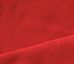 1+ Yards Light Weight Red Acrylic Tubular Knit Ribbing MBH109