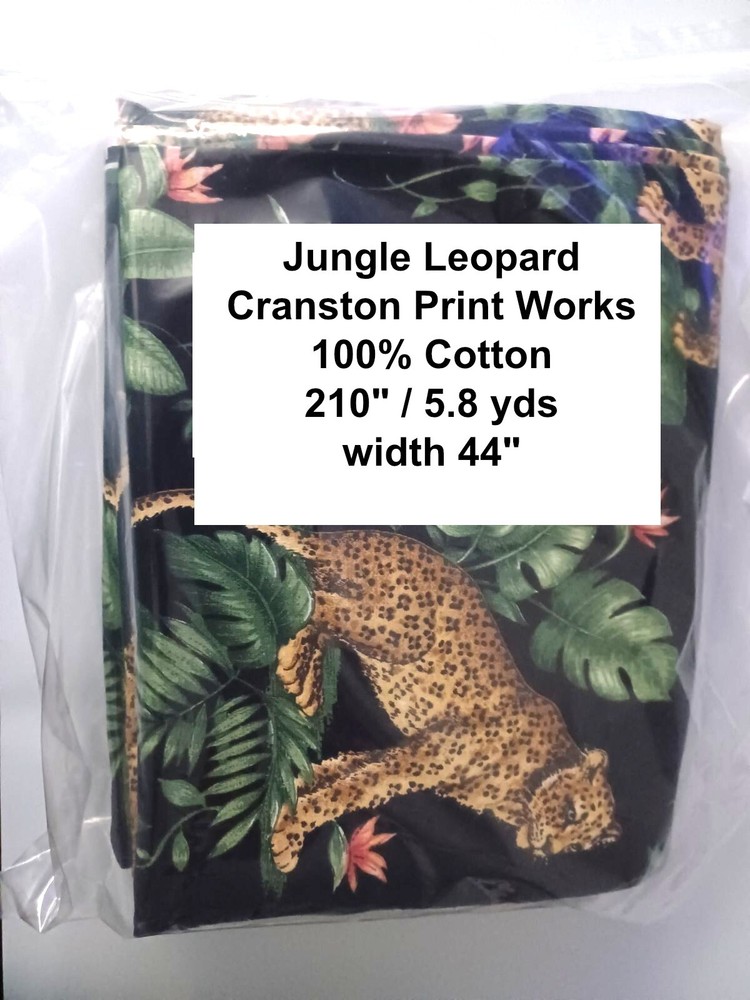 Leopard Jungle – Cranston Print Works – 100% Cotton – 5.8 yds x 44 inches