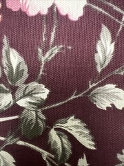 Better Homes & Gardens Traditional Floral Purple Cotton Fabric 3 Yds 32” x 54”