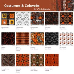 Free Spirit – Costumes & Cobwebs – Ink Blot – Black, Fabric BTY
