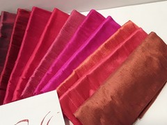 SILK COLLECTION 16 SILK DUPIONI COLORS 18″X22″ EACH NEW