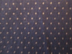 Cotton Fabric Blue with Tiny White Dots All Over 40″ long 24″ wide Piece Only