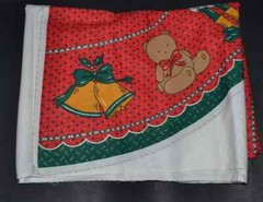 RARE VTG. CHRISTMAS TREESKIRT/TABLECLOTH PANELS/BERRY MERRY CHRISTMAS – U-PICK 1
