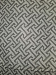 PKL STUDIO Home Decor FABRIC Cotton Cross Section, Gray Off White 4 Yards X 55″W