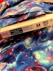Galaxy Space Fabric 4 Yds 3in 1 pc 44” Wide Quilters Cotton 100% Cotton
