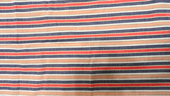 VTG Muted Red/White/Blue Seersucker Fabric Unbranded 3 yds x 44″ Cotton/Blend