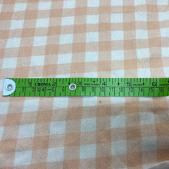 100% Knitted Cotton Jersey 260gsm- Digitally Printed Gingham Pink Pattern Fabric