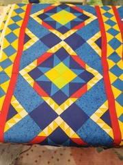 100% Cotton Nancy Smith Avlym Inc Blocks Triangles Quilting Cheater By the yard