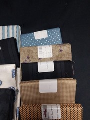LOT OF 15 FAT QUARTERS COTTON FABRIC ASSTD COLORS & DESIGNS