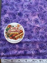 QT Fabrics Quilting Fabric by the 1/4 yard Cotton All a Flutter Vines Purple