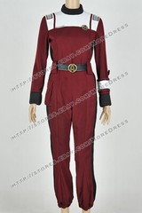 Trainees Costume for Star Trek The Wrath Of Khan Cosplay Jumpsuit Red Uniform
