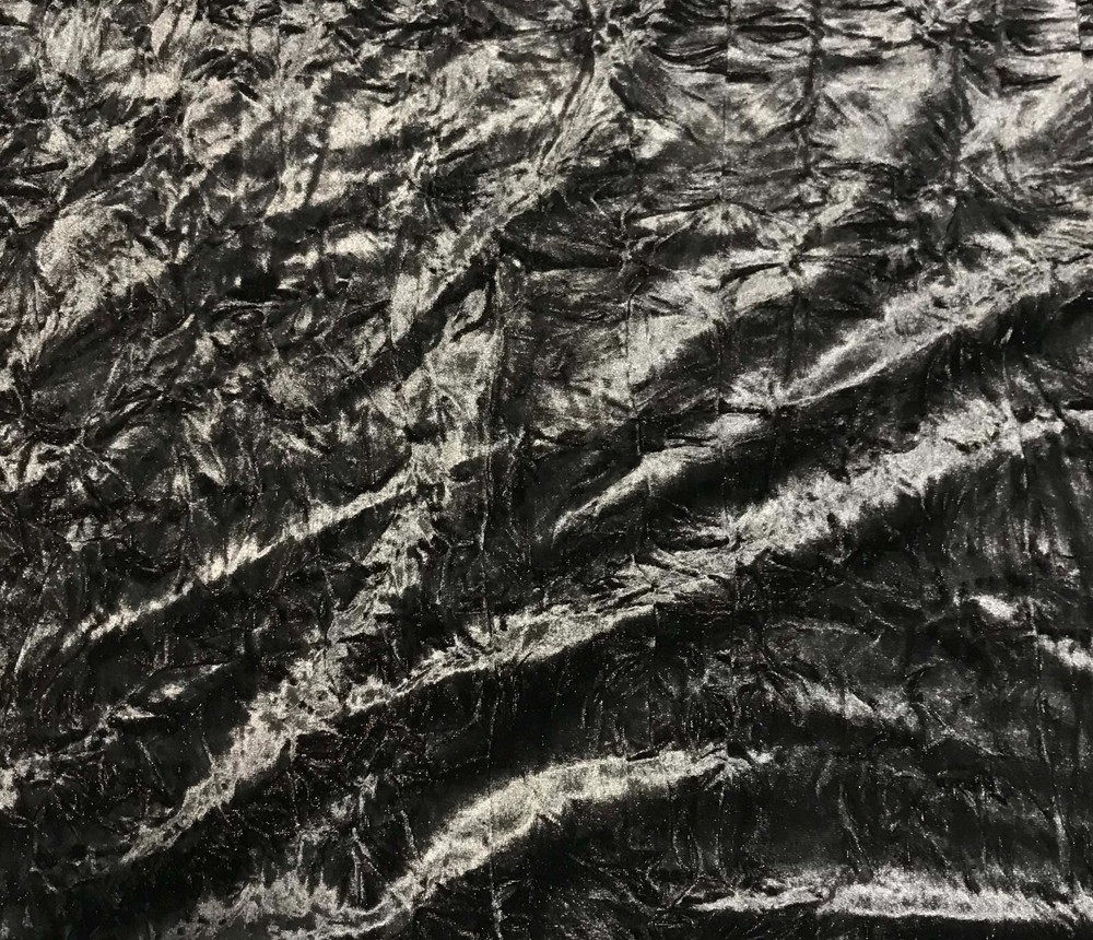 Iridescent Copper/ Brown – Stretch Polyester Crushed Velvet Fabric
