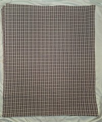 Brown White Tartan Stripe Check Pattern Texture Weave Fabric 72″ x 30″ 2 Yards