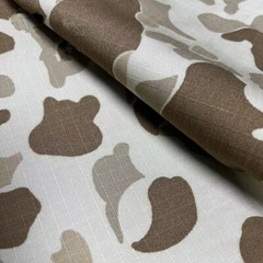 Nylon Cotton Grid Camouflage Fabric Tactical Training Suit Cloth DIY Clothes US