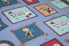 Organic Cotton KNUFFLE BUNNY Fabric FAT QUARTER FQ Mo Willems BOOKS Book Library